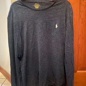 Polo by Ralph Lauren Men's Dark Gray Long Sleeve Shirt
